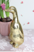 Dekorácia - kačka v zlatej farbe